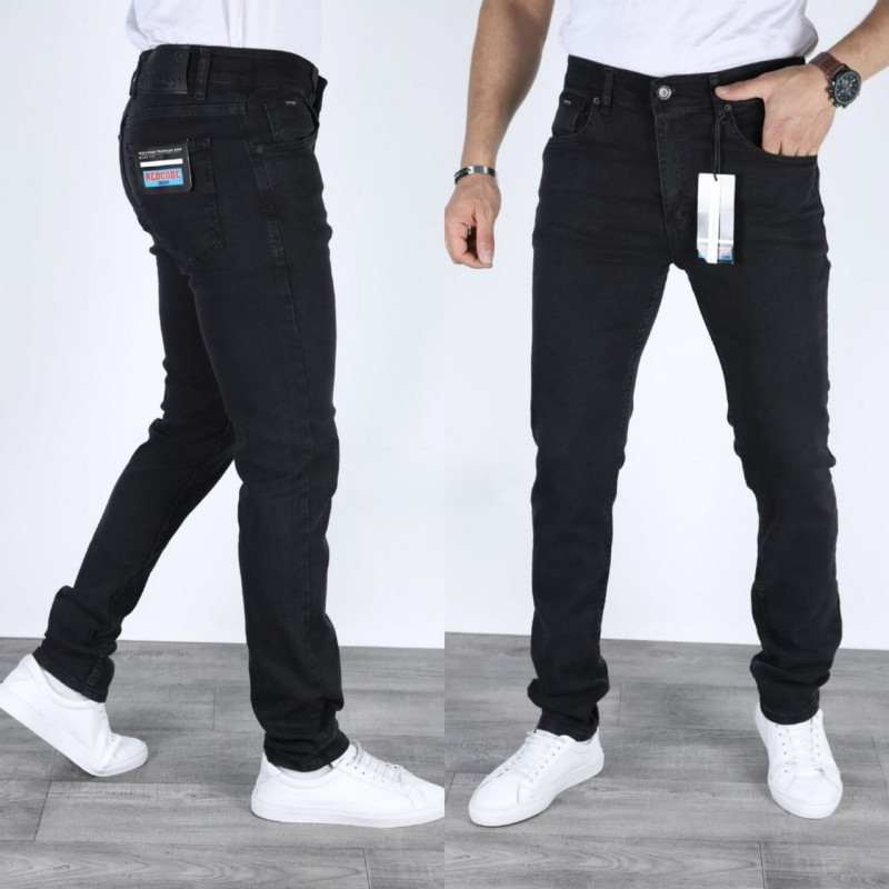 Джинсы Redcode мужские прямые , 32  Черный