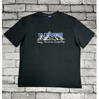 Футболка Panda мужская большого размера , 7XL,Черный