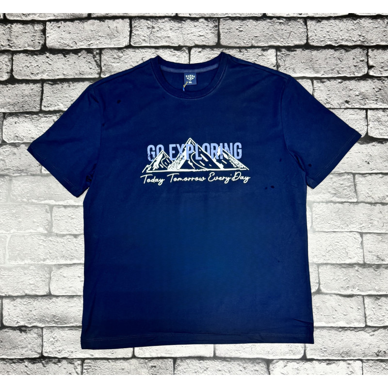 Футболка Panda мужская большого размера , 5XL,Серый