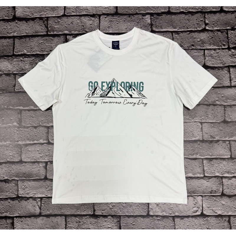 Футболка Panda мужская большого размера , 5XL,Хаки
