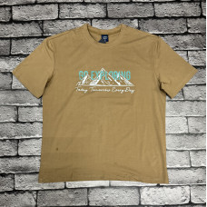 Футболка Panda мужская большого размера , 5XL,Мокко