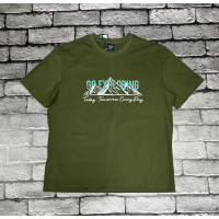 Футболка Panda мужская большого размера , 7XL,Хаки