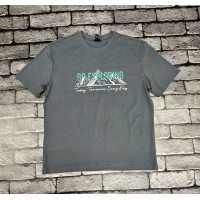 Футболка Panda мужская большого размера , 5XL,Серый