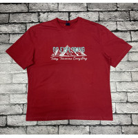 Футболка Panda мужская большого размера , 7XL,Бордовый