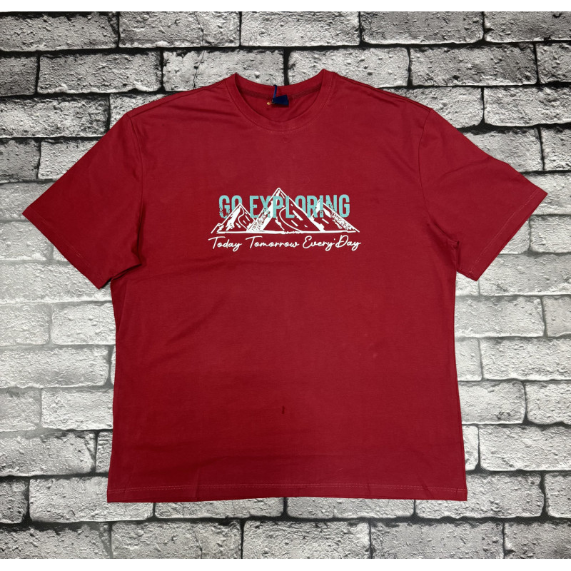 Футболка Panda мужская большого размера , 5XL,Черный