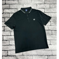 Футболка поло Panda мужская , XXXL,Черный