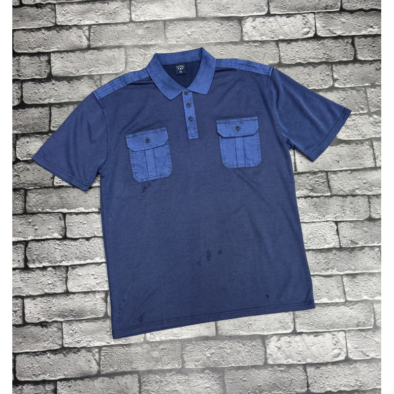 Футболка тениска Panda мужская поло с карманами , XL,Оливковый