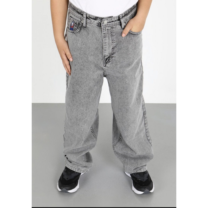 Джинсы скейтер Willmen Big Boy широкие для мальчика 9-17 лет  , Синий 140