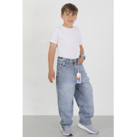 Джинсы скейтер Willmen Big Boy широкие для мальчика 9-17 лет, Голубой 176