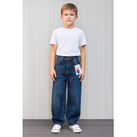 Джинсы скейтер Willmen Big Boy широкие для мальчика 9-17 лет  , Синий 140