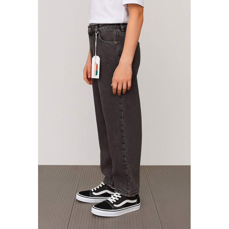 Джинсы скейтер Willmen Big Boy широкие для мальчика 9-17 лет , Темно-серый 176