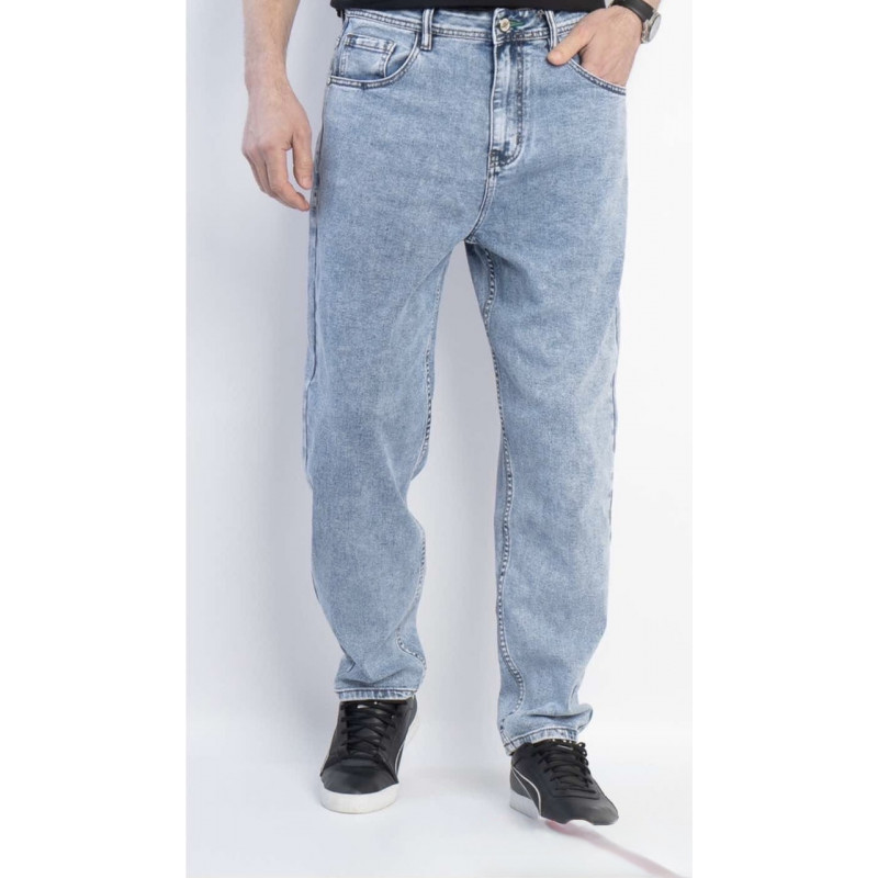 Джинсы Fangsida мом мужские , 34  Серый