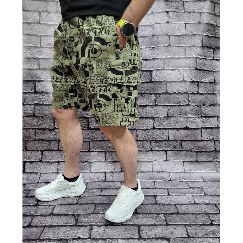 Шорты Sport большого размера мужские коттон , Хаки, 5XL
