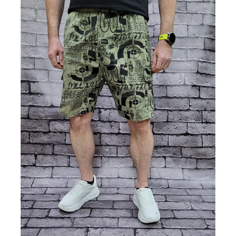 Шорты Sport большого размера мужские коттон , Хаки, 8XL