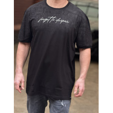 Футболка мужская  Red Down большого размера 6XL-9XL , 7XL,Черный