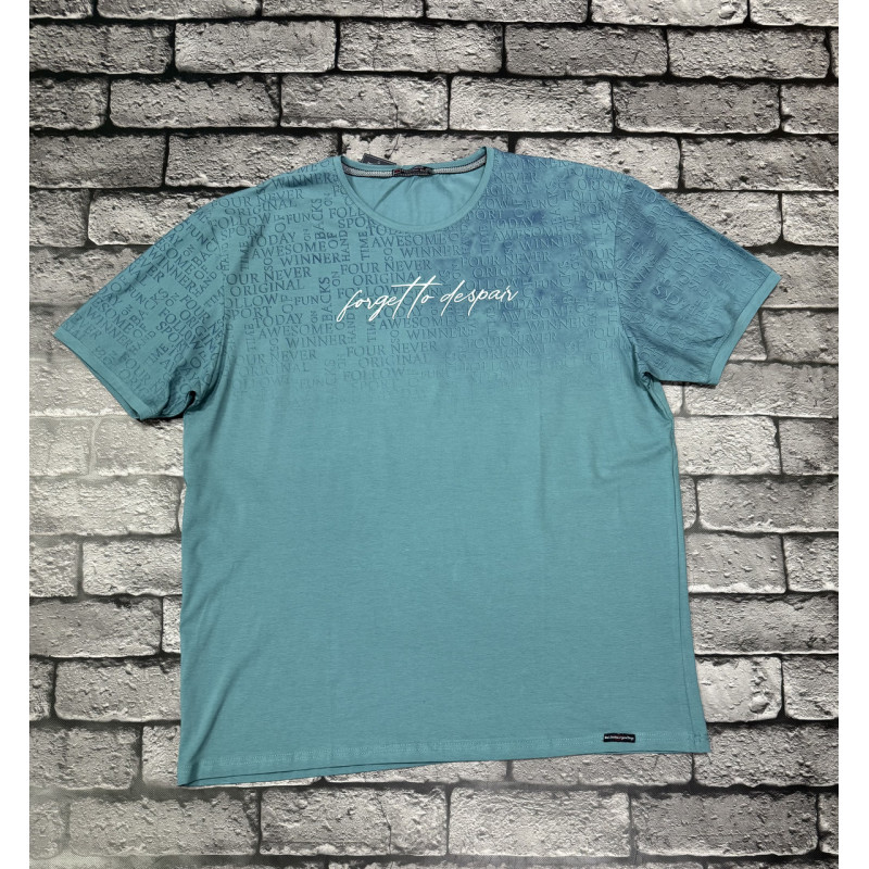 Футболка мужская  Red Down большого размера 6XL-9XL , 6XL,Зеленый