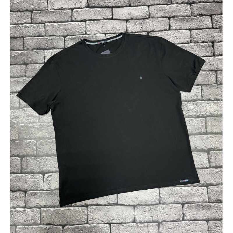 Мужская однотонная хлопковая футболка Red Down больших размеров ,7XL,Бордовый