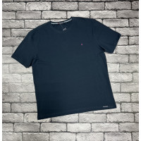 Мужская однотонная хлопковая футболка Red Down больших размеров ,6XL,Темно-синий