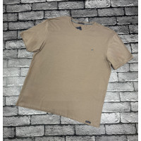 Мужская однотонная хлопковая футболка Red Down больших размеров ,7XL,Мокко