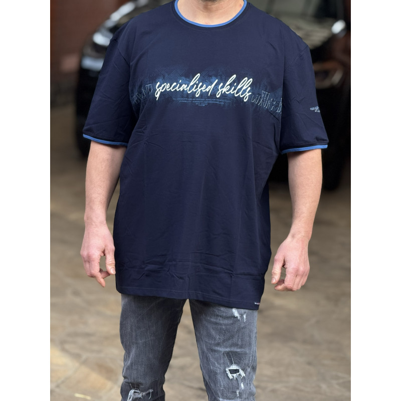 Футболка мужская  Red Down большого размера , 9XL,Синий