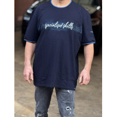 Футболка мужская  Red Down большого размера , 7XL,Синий