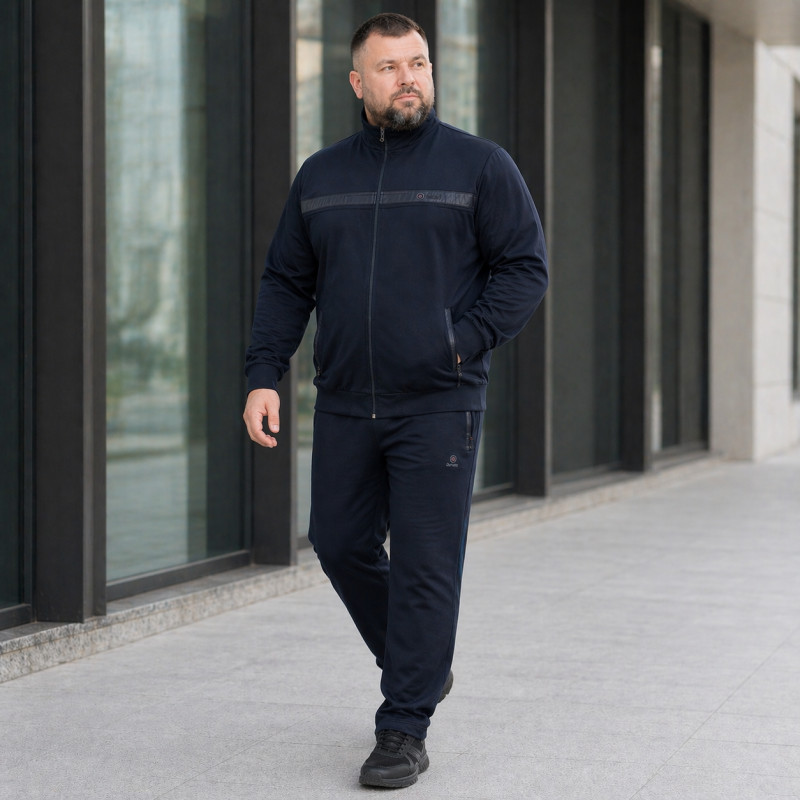 Костюм спортивный Lonn мужской 6XL-10XL большие размеры , 9XL, Черный