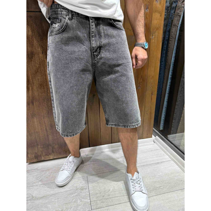 Шорты бермуды мужские Dime bagyy широкие 100% коттон , 30, Голубой