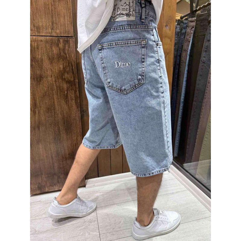 Шорты бермуды мужские Dime bagyy широкие 100% коттон , 31, Голубой