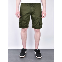 Мужские бриджи BaronJNS карго Турция — хлопок с эластаном, глубокие карманы, на резинке , 32, Хаки