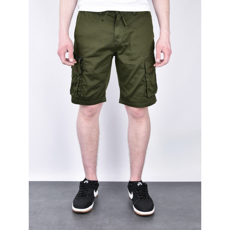 Мужские бриджи BaronJNS карго Турция — хлопок с эластаном, глубокие карманы, на резинке , 36, Хаки