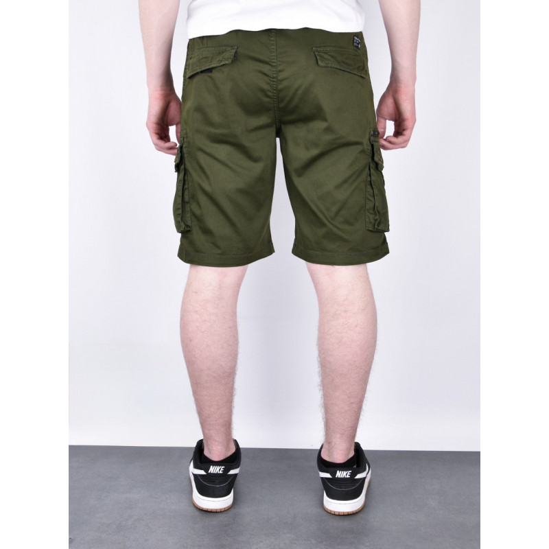 Мужские бриджи BaronJNS карго Турция — хлопок с эластаном, глубокие карманы, на резинке , 32, Хаки