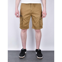 Мужские бриджи BaronJNS карго Турция — хлопок с эластаном, глубокие карманы, на резинке , 36, Горчичный