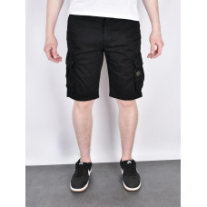 Мужские бриджи BaronJNS карго Турция — хлопок с эластаном, глубокие карманы, на резинке , 32, Черный