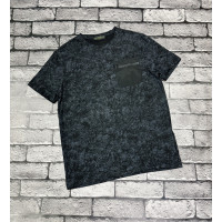 Футболка мужская Nana варенка с карманом , XXXL,Черный