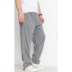 Мужские льняные брюки Ao Long — летние, хлопок, свободный крой, большие размеры, Турция , 40, Светло-серый