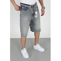 Мужские джинсовые шорты-бермуды Big Boy, широкие, ржавчина, Турция, размеры 44–54  33, Цвет ржавчины