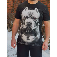 Футболка мужская Big Liver большие размеры , XXXL,Черный