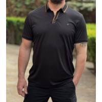 Мужская футболка-поло Marcostar из ткани холодок, Турция,M,Черный