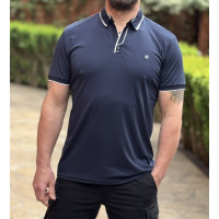 Мужская футболка-поло Marcostar из ткани холодок, Турция,XXL,Синий