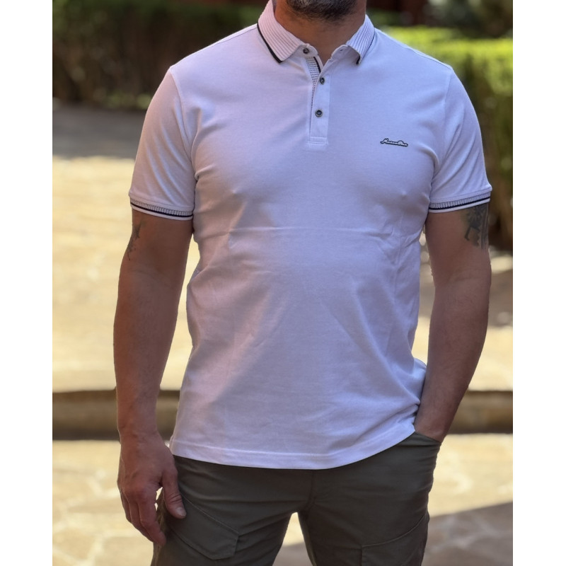 Мужская футболка поло Marcostar, Турция, 95% хлопок,L,Синий