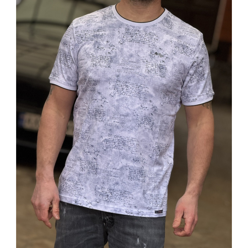 Мужская хлопковая футболка Reddown, Турция, XL,Серый