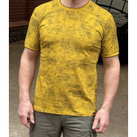 Мужская хлопковая футболка Reddown, Турция, XL,Желтый