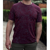 Мужская футболка Reddown Турция, 95% хлопок, свободная, размеры L–3XL ,XXL,Темно-бордовый