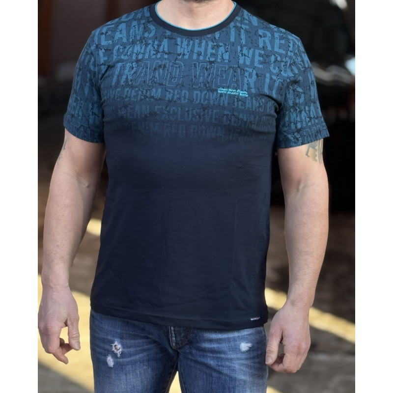 Футболка мужская хлопковая Reddown, Турция, полномерная, 95% хлопок, L–XXXL ,XXL,Бирюзовый