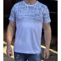 Футболка мужская хлопковая Reddown, Турция, полномерная, 95% хлопок, L–XXXL ,XL,Белый