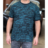 Футболка мужская Red Down 2XL–5XL, Турция, хлопок, свободная  XXL,Синий