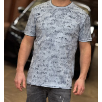 Футболка мужская Red Down 2XL–5XL, Турция, хлопок, свободная  XXXL,Голубой