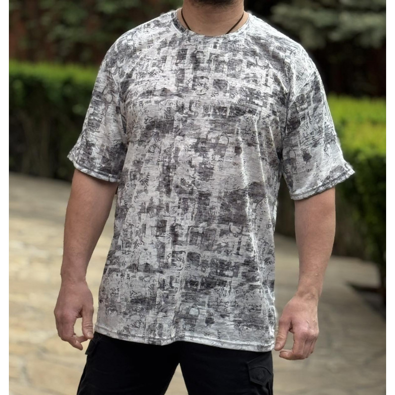 Футболка мужская Cracow 6XL–9XL, Турция, марлевка, большой размер  9XL,Голубой