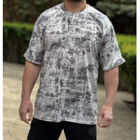 Футболка мужская Cracow 6XL–9XL, Турция, марлевка, большой размер  8XL,Серый