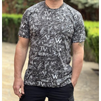 Футболка мужская Cracow M–2XL, Турция, марлевка, хлопок  , L,Серый